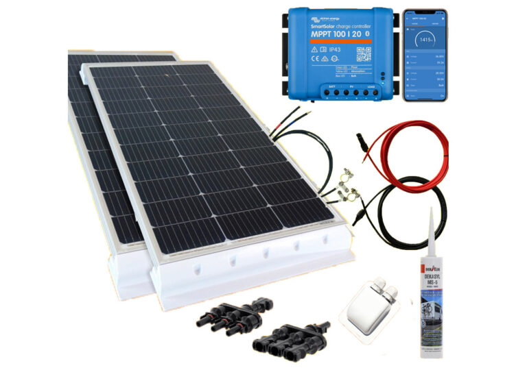 Wohnmobilanlage 200-260W weiß mit Victron