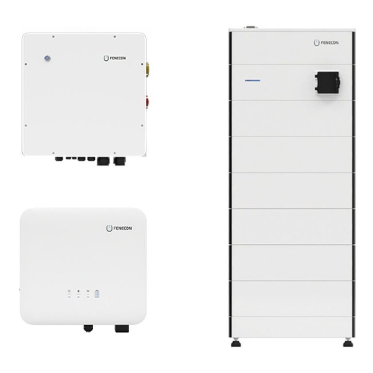 Fenecon Home DC 10 + 16.8 kWh mit Ersatzstrom – Komplettsystem mit Fenecon Home 10 kW Hybridwechselrichter, BMS, FEMS-Box und 6 Batteriemodulen GEN2 (16,8 kWh nutzbar) inkl. automatischer Verbraucherumschaltung