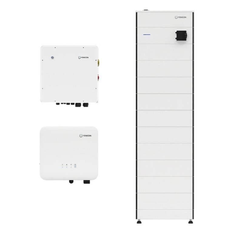 Fenecon Home DC 10 + 28 kWh mit Ersatzstrom – Komplettsystem mit Fenecon Home 10 kW Hybridwechselrichter, BMS, FEMS-Box und 10 Batteriemodulen GEN2 (28 kWh nutzbar) inkl. automatischer Verbraucherumschaltung