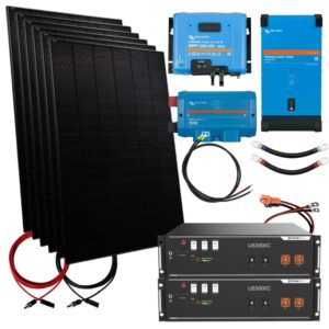 2700W Solar Inselanlage 48V Smart mit 7 kWh Speicher 3000W Inverter und Pfannendachmontage