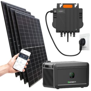 1800Watt Balkonkraftwerk mit 6 kWh Speicher Plug and Play