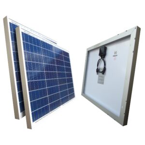 2 Solarmodule 50Watt 12V Polikristallin Solarpanel 19% MwSt.