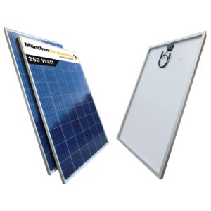 2 Stück 250 Watt Solarmodule Polykristallin