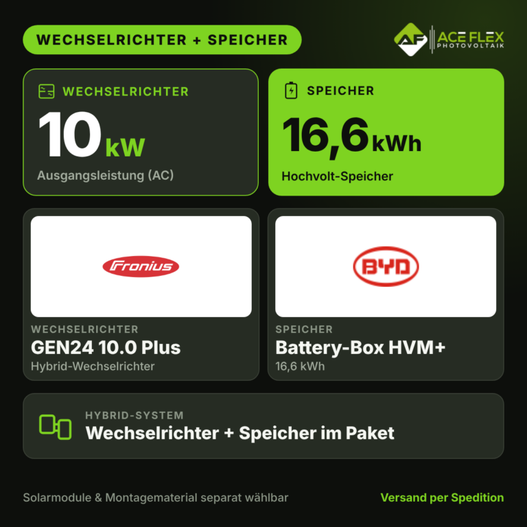 Fronius Symo GEN24 10.0 + BYD 16.6 (HVM+)