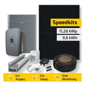 PV-Anlage mit Speicher 11,28 kWp + 9,6 kWh – 24× DMEGC Infinity RT 470 Wp + KOSTAL PLENTICORE M G3, Komplettset Ziegeldach