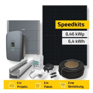 PV-Anlage mit Speicher 8,46 kWp + 6,4 kWh – 18× DMEGC Infinity RT 470 Wp + KOSTAL PLENTICORE S G3, Komplettset Ziegeldach