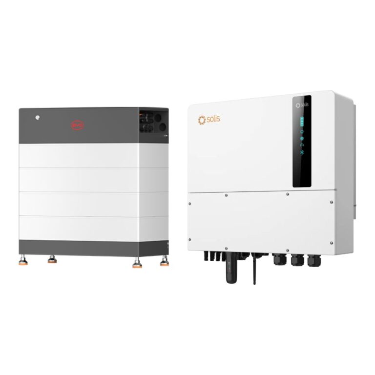 Solis S6 HYBRID 20.0 + BYD 29.6 (HVB) mit Ersatzstrom – Speicherpaket (Wechselrichter + Batteriespeicher)