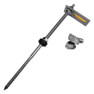 10 Stockschrauben M10x300 + Adapterblech Hammerkopfschraube Sperrzahnm.